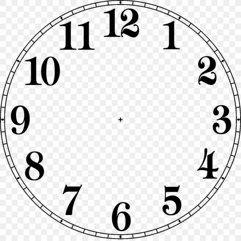 Clock Face Digital Clock Clip Art, PNG, 1024x1024px, Clock Face, Alarm Clocks, Area, Black And White, Clock Download Free