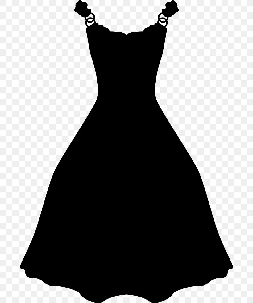 Dress Clothing Clip Art, PNG, 692x980px, Dress, Ball Gown, Black, Black And White, Clothing Download Free