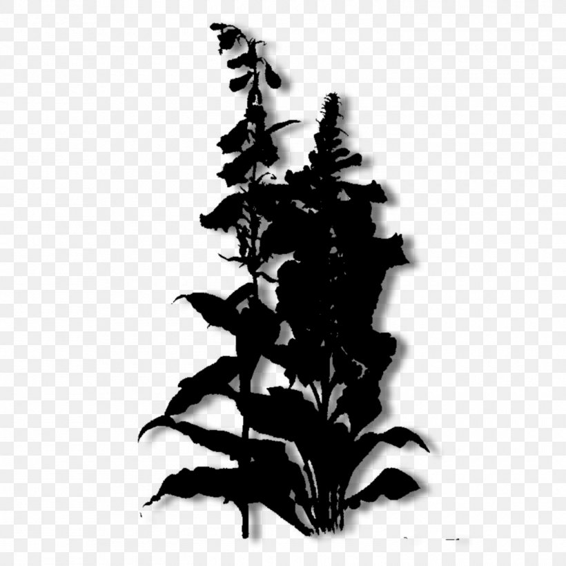 Leaf Font Silhouette Tree, PNG, 1500x1500px, Leaf, Blackandwhite, Flower, Plant, Silhouette Download Free