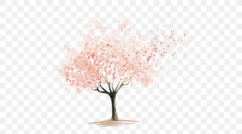 Flower Drawings Watercolor Painting Cherry Blossom Art, PNG, 570x454px, Flower Drawings, Architectural Drawing, Art, Blossom, Branch Download Free