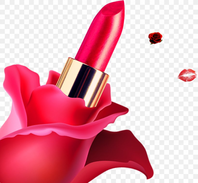 Lipstick Lip Balm Poster Cosmetics Make-up, PNG, 2815x2600px, Watercolor, Cartoon, Flower, Frame, Heart Download Free