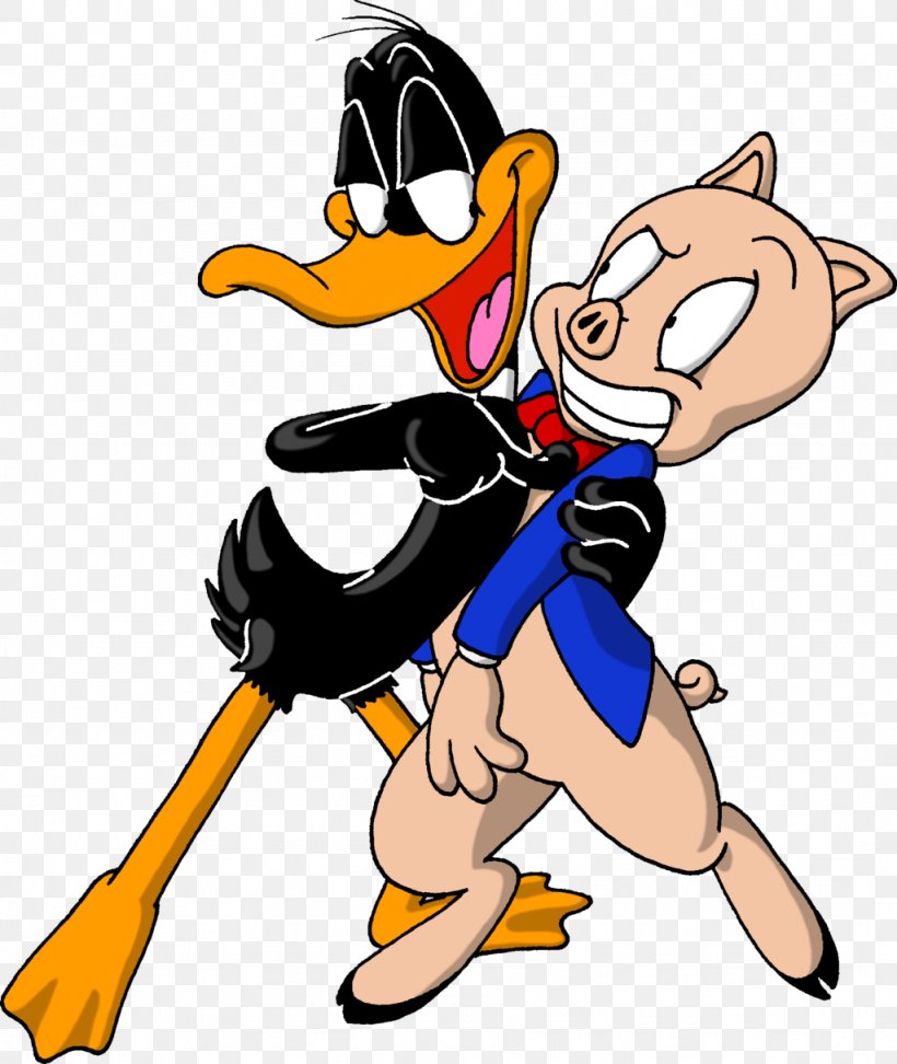 Daffy Duck Porky Pig Looney Tunes Character Animated Cartoon, PNG, 1024x1214px, Daffy Duck, Animated Cartoon, Artwork, Beak, Cartoon Download Free