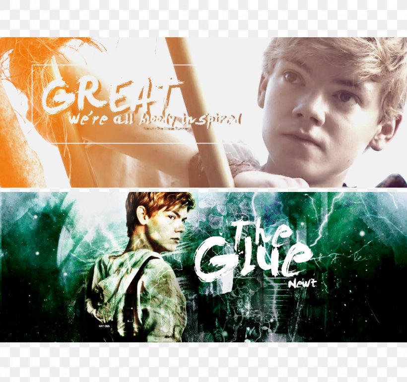 The Maze Runner Newt Thomas Brodie-Sangster The Scorch Trials Minho, PNG, 851x800px, Maze Runner, Advertising, Album, Album Cover, Brand Download Free