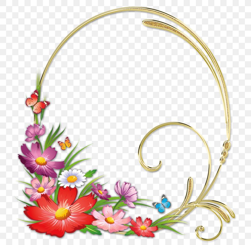 Borders And Frames Picture Frames Clip Art Image, PNG, 800x800px, Borders And Frames, Body Jewelry, Cut Flowers, Daisies, Decorative Arts Download Free