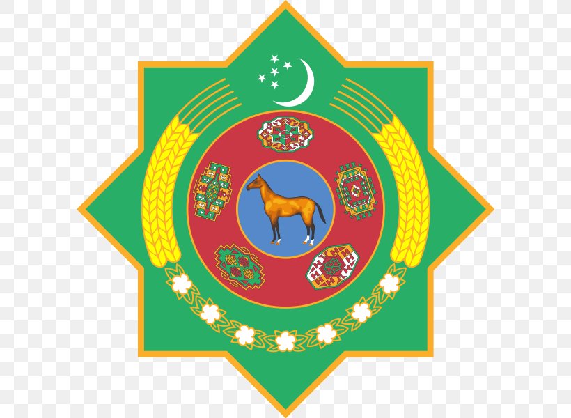Emblem Of Turkmenistan Turkmen Soviet Socialist Republic Coat Of Arms Turkmens, PNG, 600x600px, Turkmenistan, Area, Coat Of Arms, Coat Of Arms Of Armenia, Emblem Of Turkmenistan Download Free