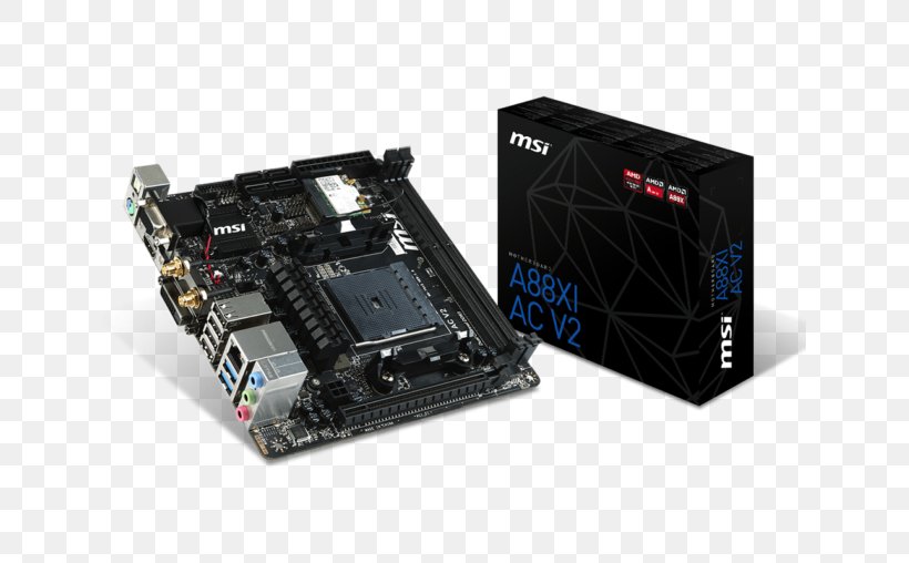 MSI A88XI AC V2, PNG, 635x508px, Miniitx, Amd Accelerated Processing Unit, Anandtech, Atx, Computer Download Free