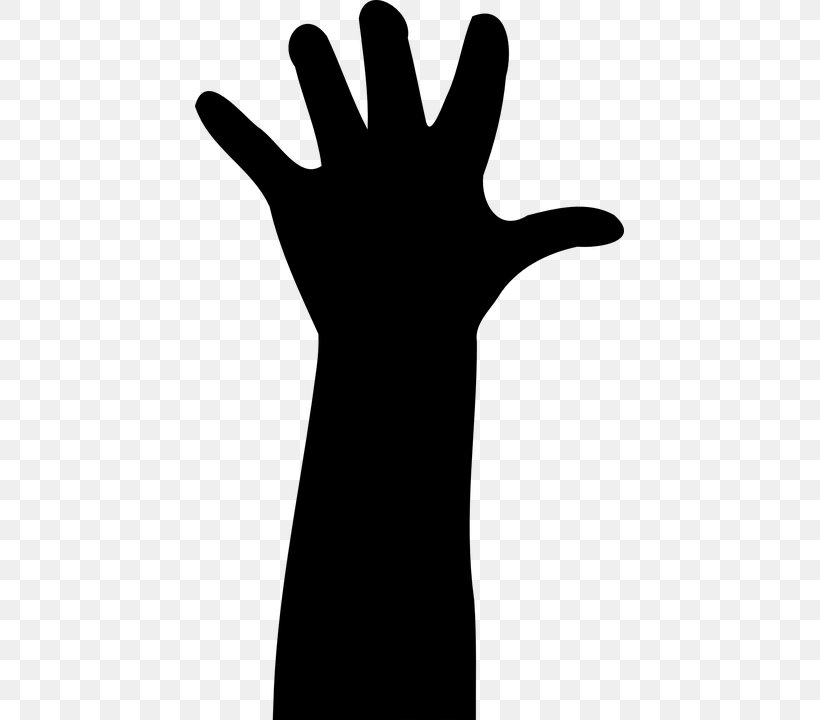 Silhouette Arm Finger Clip Art, PNG, 429x720px, Silhouette, Arm, Black And White, Drawing, Finger Download Free