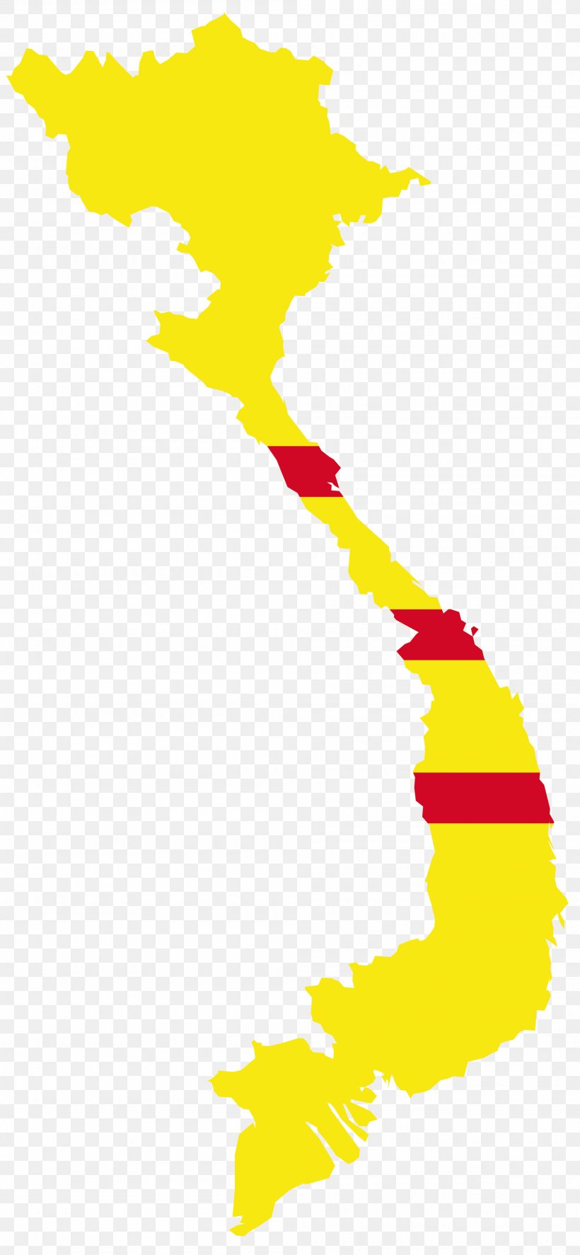 South Vietnam Map Flag Of Vietnam, PNG, 2000x4325px, Vietnam, Area, Art ...