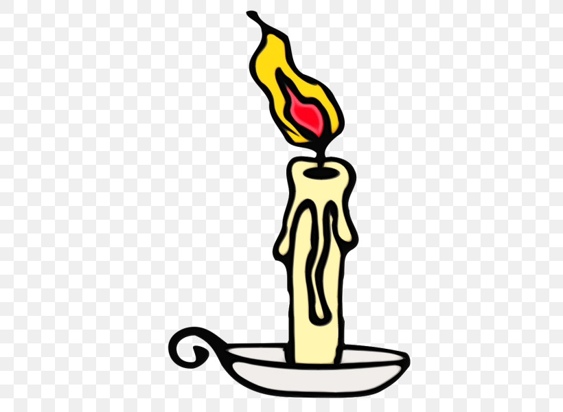 Candle Cartoon Lit Candles Candlestick Royalty-free, PNG, 600x600px, Watercolor, Candle, Candlestick, Cartoon, Drawing Download Free