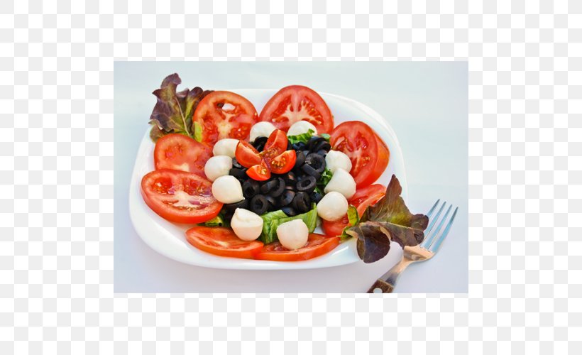 Greek Salad Caprese Salad Vegetarian Cuisine Pizza Food, PNG, 500x500px, Greek Salad, Appetizer, Balsamic Vinegar, Caprese Salad, Cuisine Download Free