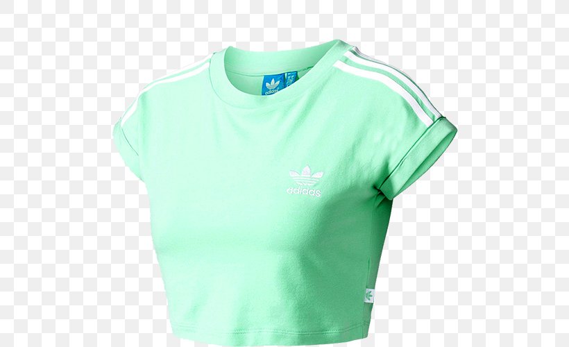 T-shirt Tracksuit Adidas Clothing Sleeve, PNG, 500x500px, Tshirt, Active Shirt, Adidas, Adidas Originals, Aqua Download Free