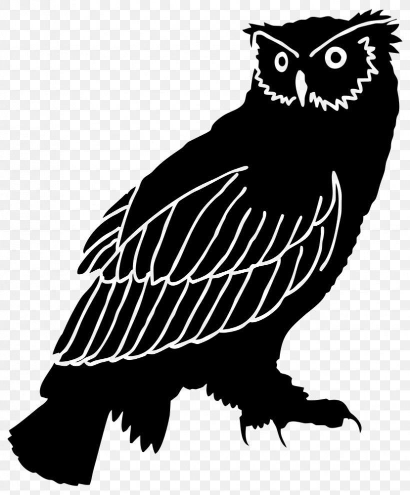 Great Horned Owl Silhouette Clip Art, PNG, 829x1000px, Owl, Animal, Beak, Bird, Bird Of Prey Download Free
