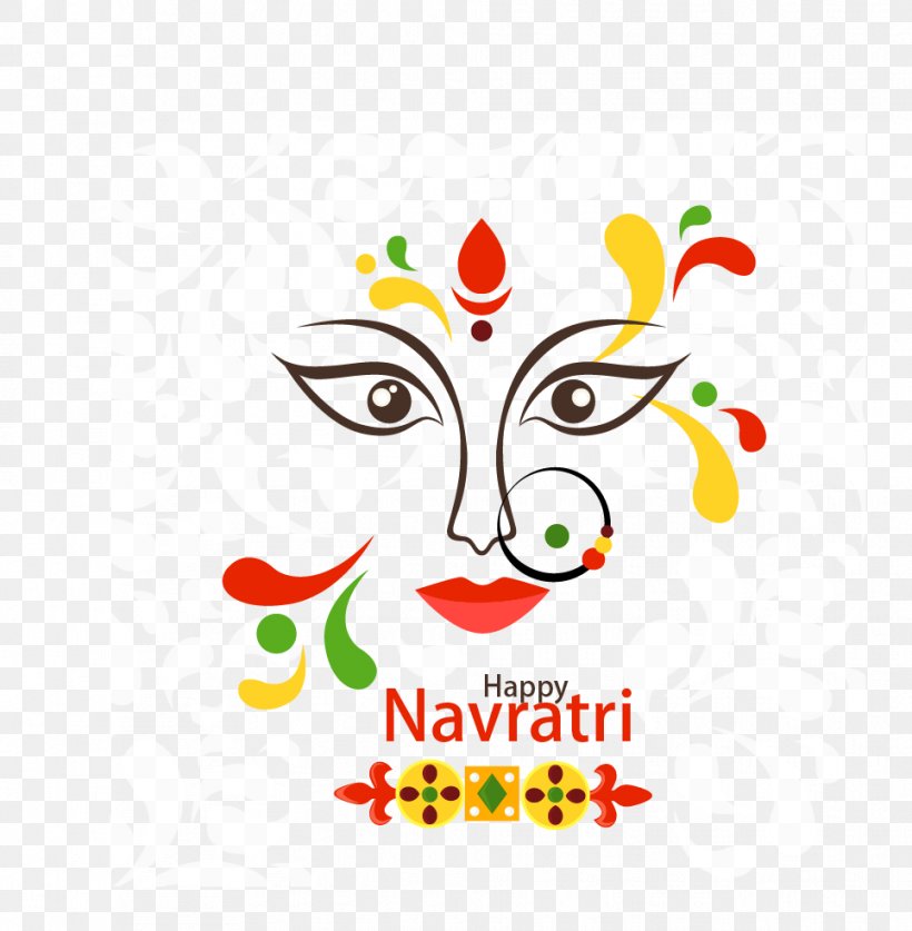 Navaratri Durga Puja Greeting Card Dussehra Festival, PNG, 965x986px, Durga Puja, Area, Art, Clip Art, Durga Download Free