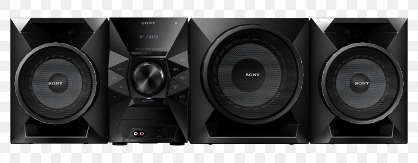 Sony MHC-ECL99BT High Fidelity Sony MHC-ECL77BT Home Audio, PNG, 1014x396px, High Fidelity, Audio, Audio Equipment, Audio Receiver, Black And White Download Free