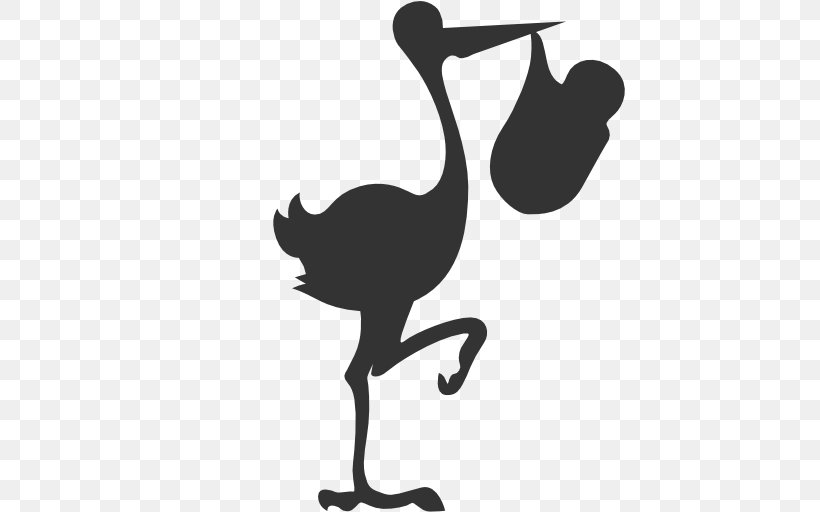 White Stork Yellow-billed Stork Clip Art, PNG, 512x512px, White Stork, Beak, Bird, Black And White, Black Stork Download Free