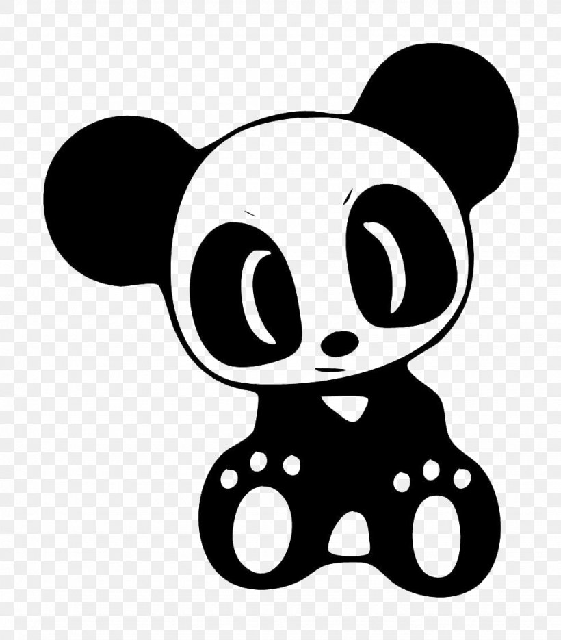 Car Giant Panda Decal Japanese Domestic Market Sticker, PNG, 975x1112px, Car, Adhesive, Artwork, Black, Black And White Download Free
