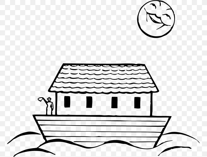 Noah's Ark Coloring Book Child Clip Art, PNG, 766x622px, Coloring Book, Area, Art, Artwork, Black And White Download Free