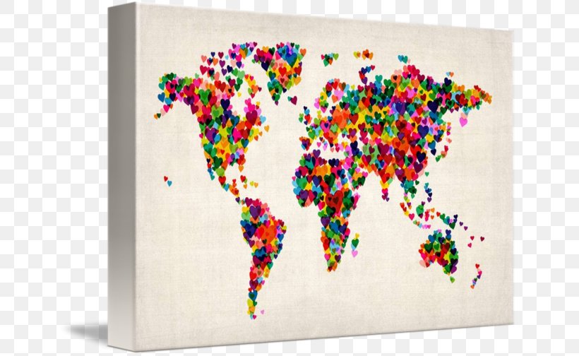 World Map Canvas Print Art, PNG, 650x504px, World, Allposterscom, Art, Art Museum, Artcom Download Free