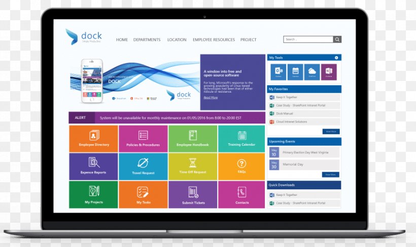 Sharepoint 2010 Intranet Portal Template, PNG, 900x536px, Intranet, Brand, Communication, Computer, Computer Monitor Download Free