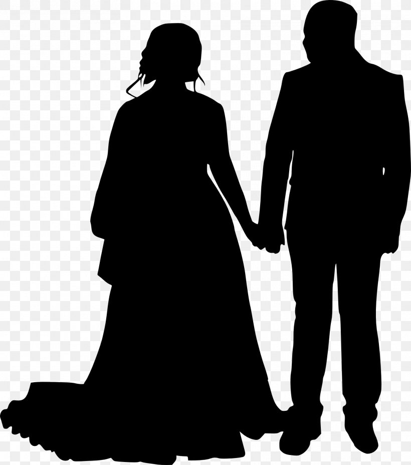 Silhouette Bridegroom Clip Art, PNG, 1768x2000px, Silhouette, Black, Black And White, Bride, Bridegroom Download Free