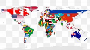 See World - Globe World Map Flag PNG