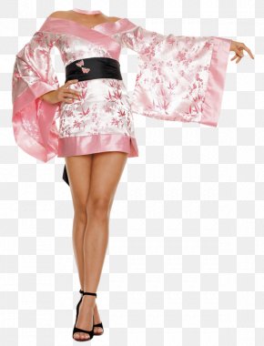 Dress - Halloween Costume Geisha Dress Kimono PNG