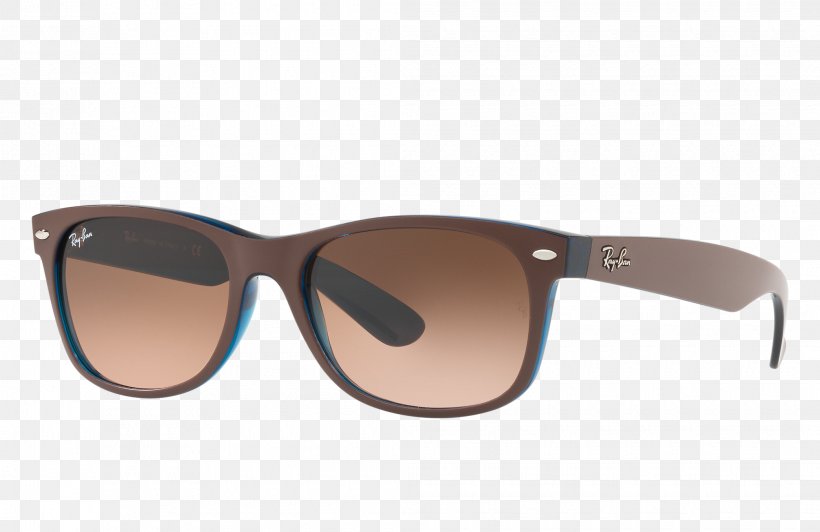 Ray-Ban New Wayfarer Classic Ray-Ban Wayfarer Sunglasses, PNG, 2090x1357px, Rayban, Aviator Sunglasses, Beige, Brown, Eyewear Download Free