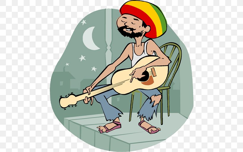 Reggae Rastafari Musician Clip Art, PNG, 512x512px, Reggae, Art, Bob Marley, Cartoon, Fictional Character Download Free
