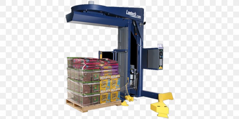 Stretch Wrap Pallet Machine Lantech Shrink Wrap, PNG, 1000x500px, Stretch Wrap, Automation, Corrugated Fiberboard, Electronic Component, Forklift Download Free