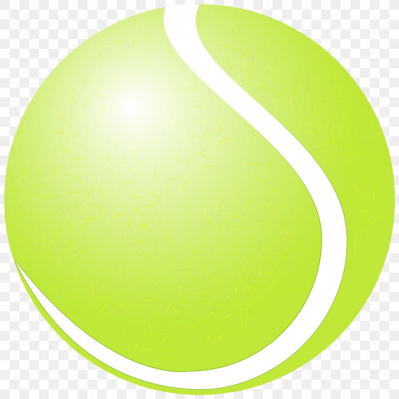 Tennis Ball, PNG, 2999x3000px, Watercolor, Ball, Cartoon, Green, Logo Download Free