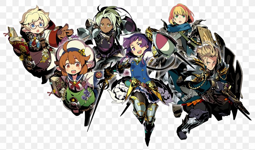 Etrian Odyssey V: Beyond The Myth Nintendo 3DS Dungeon Crawl Computer Software, PNG, 1037x611px, Watercolor, Cartoon, Flower, Frame, Heart Download Free