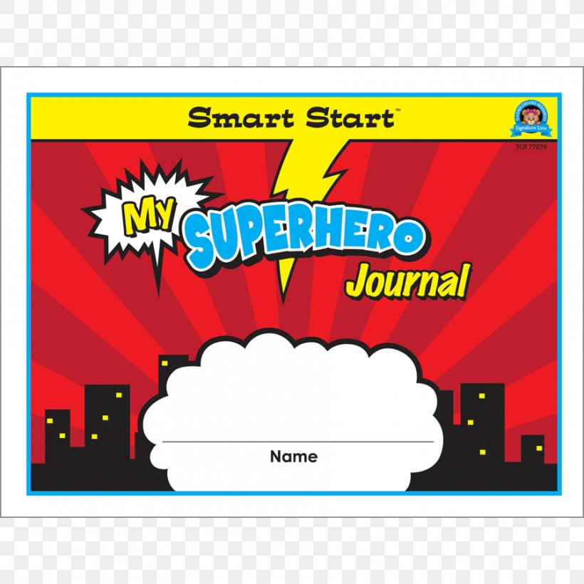 Smart Start, Grade K Superhero Smart Start Gr K-1 Journal Horizontal Format Brand Font, PNG, 900x900px, Brand, Area, Banner, Cartoon, Smart Start Inc Download Free