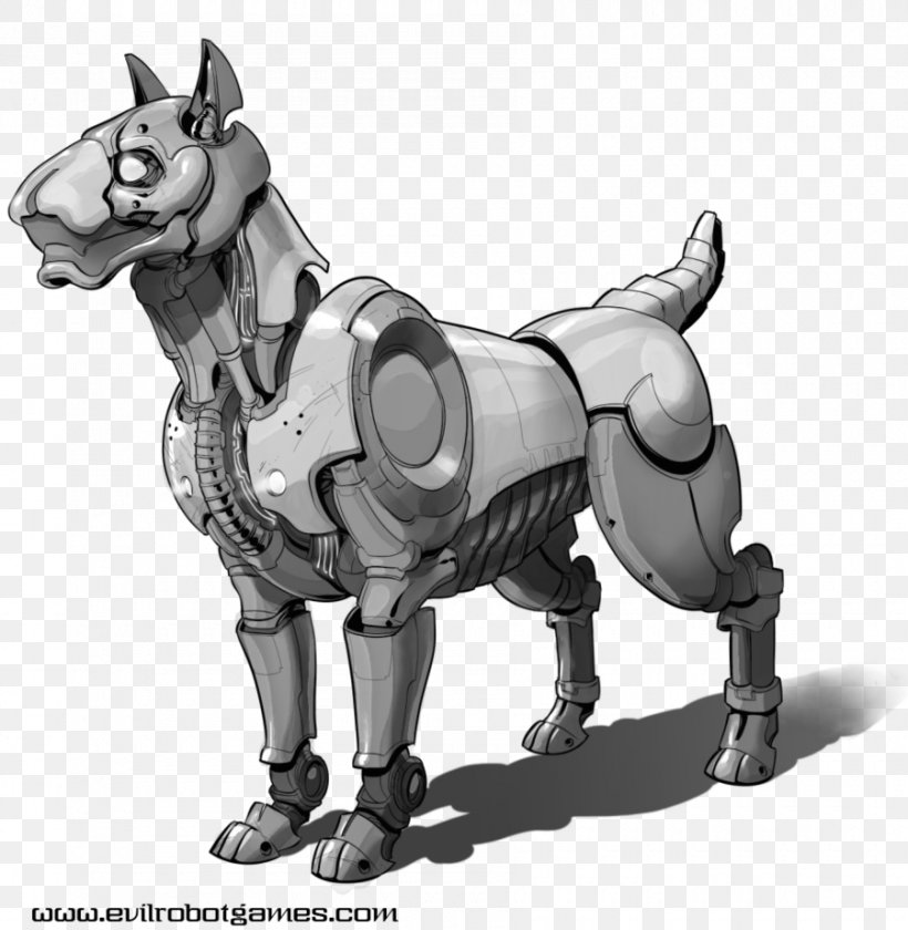 Dog Robotic Pet Cat Rico, PNG, 900x922px, Dog, Art, Black And White, Bridle, Cat Download Free
