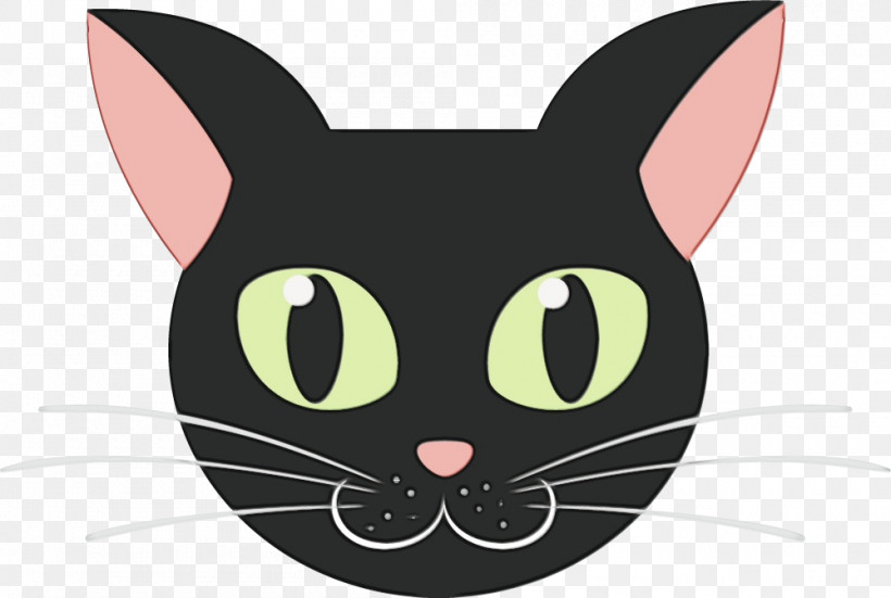Kitten Persian Cat Cartoon Black Cat Drawing, PNG, 1000x672px, Watercolor, Black Cat, Calico Cat, Cartoon, Cat Download Free