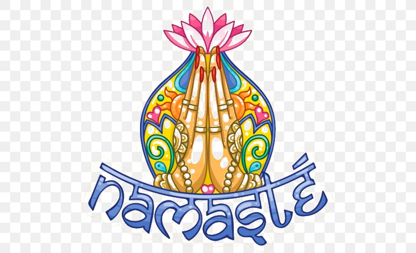 Om Namaste Symbol Yoga Clip Art, PNG, 500x500px, Namaste, Area, Art, Artwork, Dharma Download Free