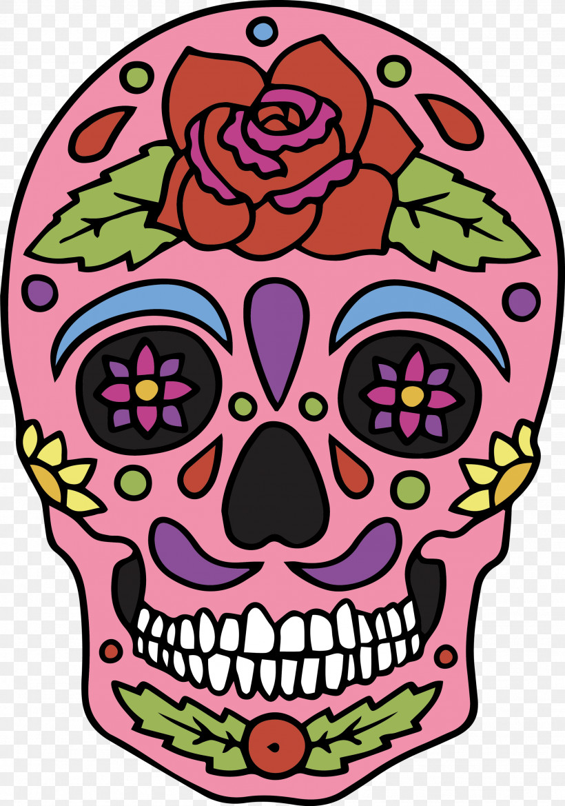 Skull Mexico Cinco De Mayo, PNG, 2104x3000px, Skull, Cinco De Mayo, Flower, Headgear, Meter Download Free