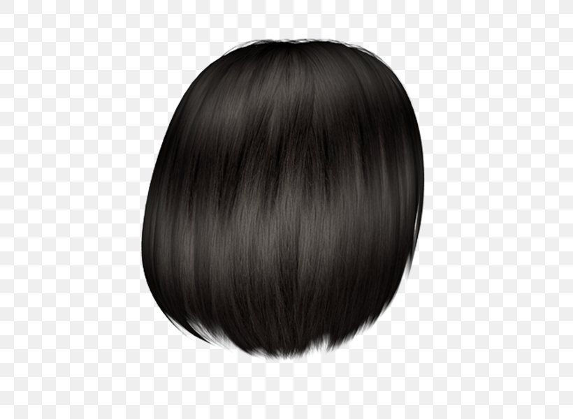 Wig Layered Hair Step Cutting Bangs, PNG, 600x600px, Wig, Bangs, Black, Black Hair, Black M Download Free