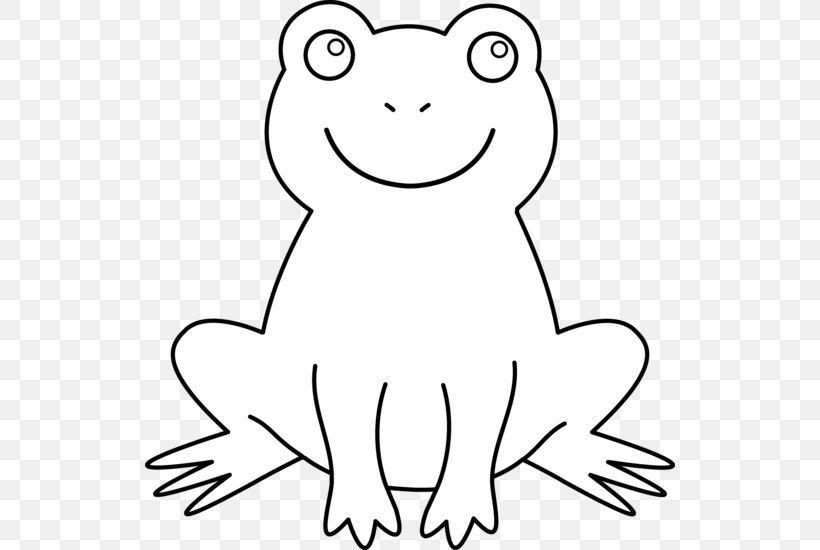 Frog Black And White Clip Art, PNG, 530x550px, Watercolor, Cartoon, Flower, Frame, Heart Download Free