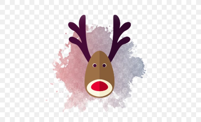 Reindeer Antler Christmas, PNG, 500x500px, Reindeer, Antler, Art, Christmas, Christmas Ornament Download Free