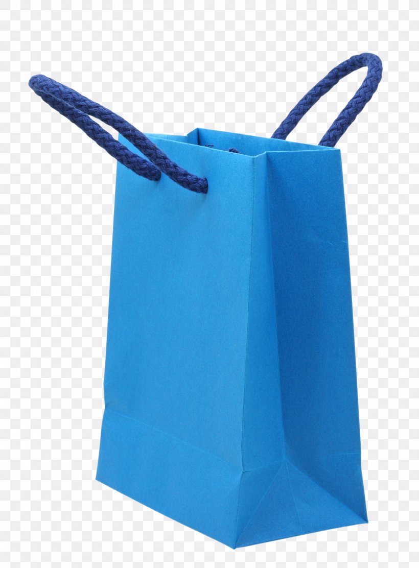Paper Handbag Packaging And Labeling Shopping Bag, PNG, 1391x1888px, Paper, Bag, Blue, Blue Bag, Electric Blue Download Free