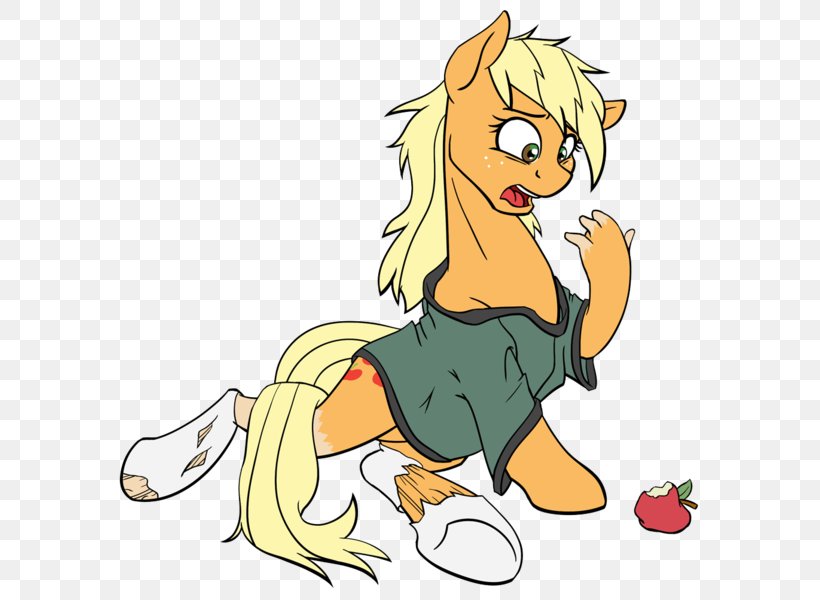 Applejack Pony Horse Dog, PNG, 598x600px, Watercolor, Cartoon, Flower, Frame, Heart Download Free