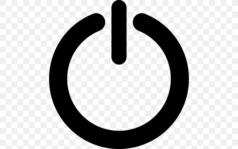 Power Symbol Clip Art, PNG, 512x512px, Power Symbol, Black And White, Button, Computer, Sign Download Free