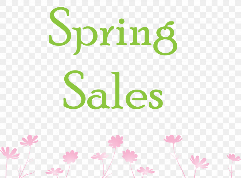 Spring Sales Spring Bargain, PNG, 3000x2219px, Spring Sales, Green, Line, Logo, Pink Download Free
