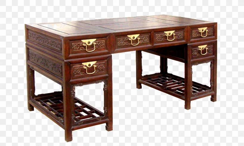 Trestle Desk Table Office, PNG, 2000x1200px, Desk, Antique, Drawer, Furniture, Hardwood Download Free