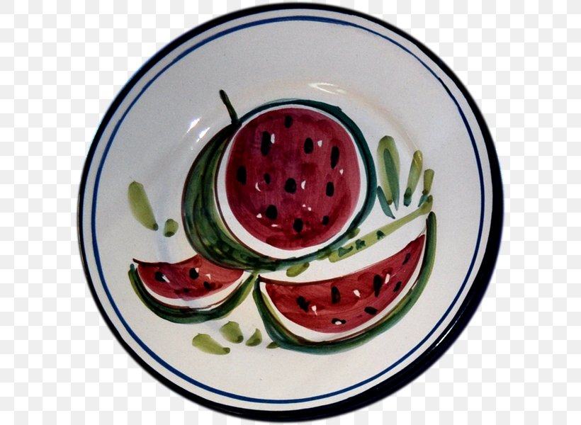 Watermelon Plate Ceramica Iovine Di Iovine Antonio Platter, PNG, 610x600px, Watermelon, Ceramic, Ceramica Iovine Di Iovine Antonio, Citrullus, Cucumber Gourd And Melon Family Download Free