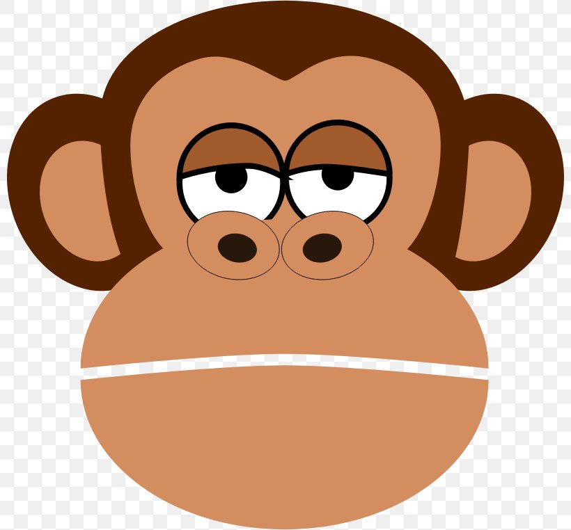 Cartoon Monkey Ape Drawing Clip Art, PNG, 800x762px, Cartoon, Ape, Chimpanzee, Drawing, Face Download Free