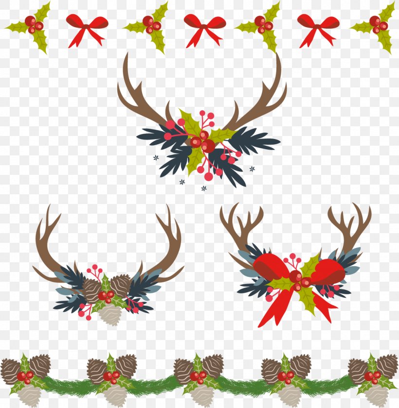 Christmas Decoration Computer File, PNG, 1126x1154px, Christmas, Antler, Branch, Christmas Decoration, Christmas Ornament Download Free