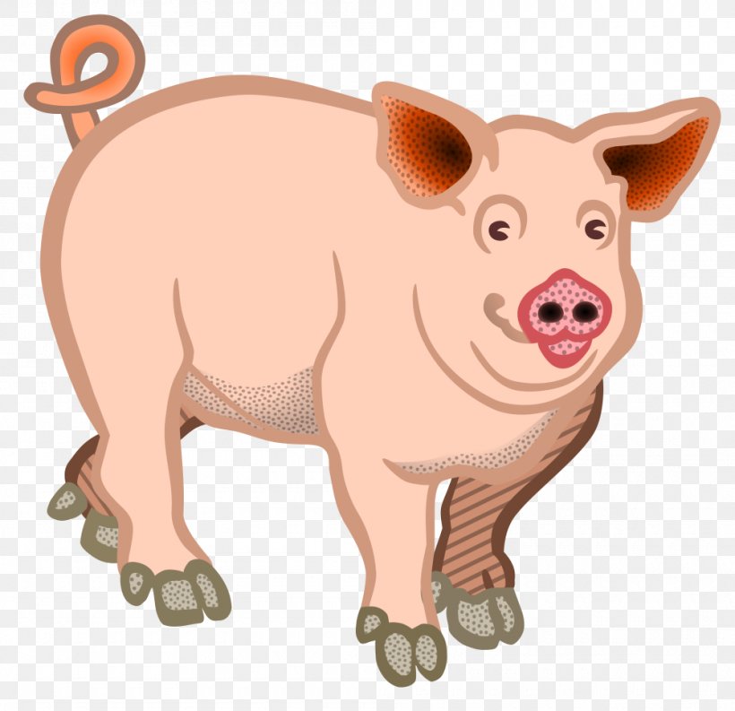 Domestic Pig Clip Art, PNG, 1000x968px, Domestic Pig, Animal Figure, Cattle Like Mammal, Farm, Fauna Download Free