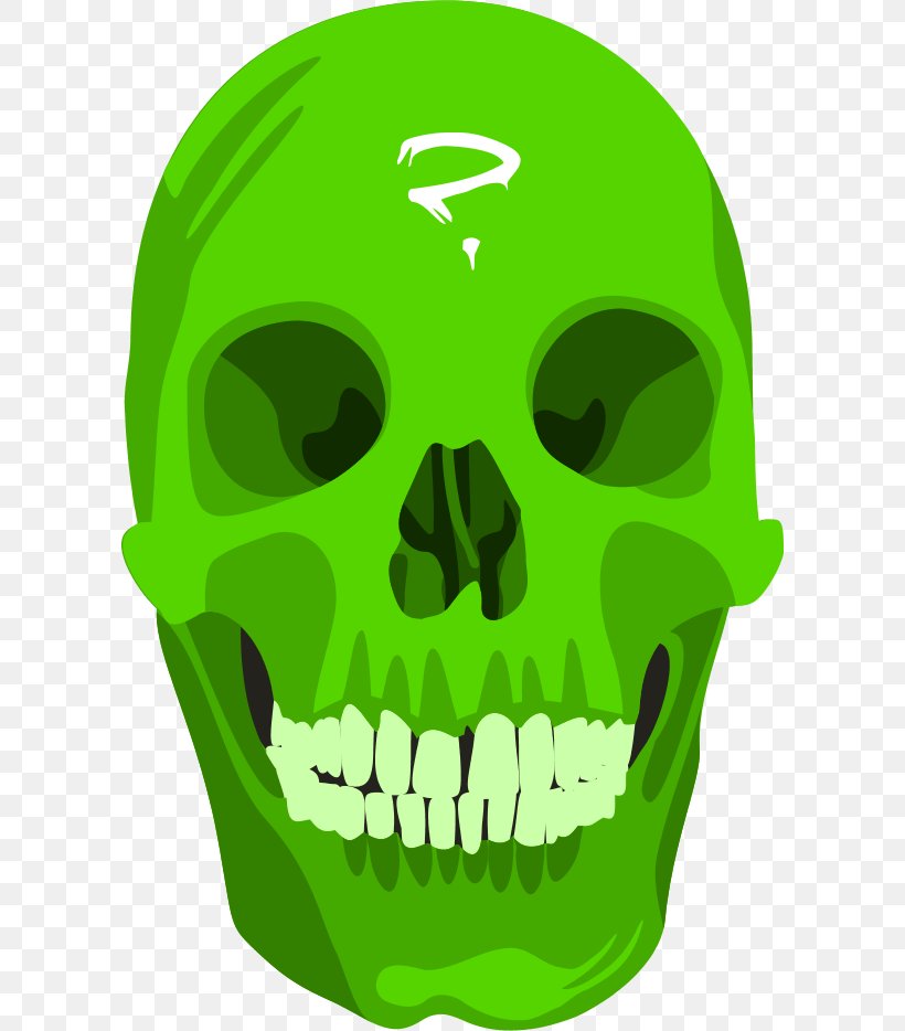 Human Skull Symbolism Free Content Clip Art, PNG, 600x934px, Skull, Bone, Drawing, Free Content, Green Download Free