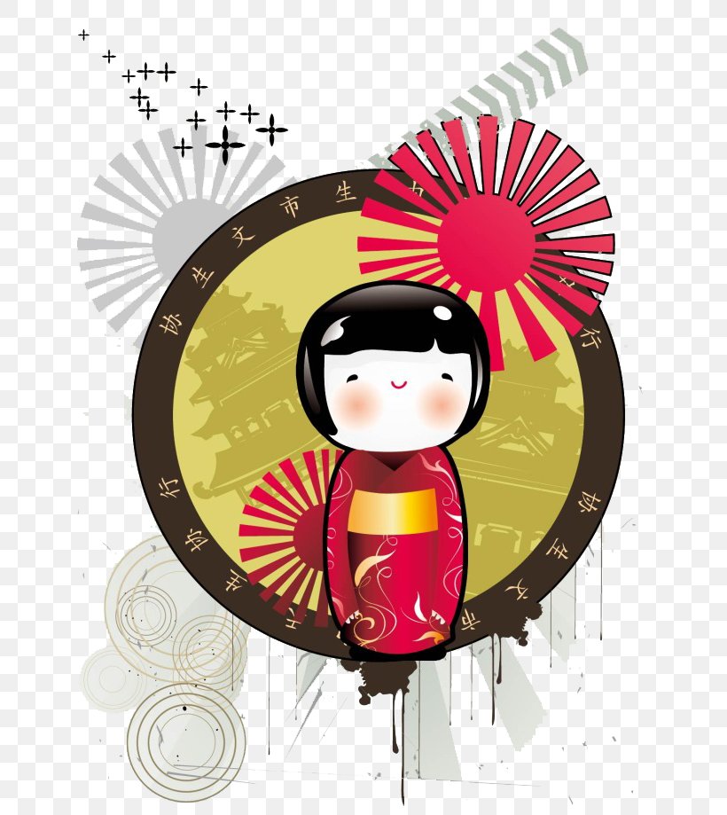 Japan Geisha Cartoon Poster, PNG, 650x919px, Japan, Art, Black Hair, Cartoon, Geisha Download Free
